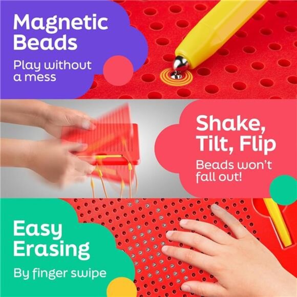 Magnetic Drawing Board for Kids & Toddlers - Picture 4 of 7